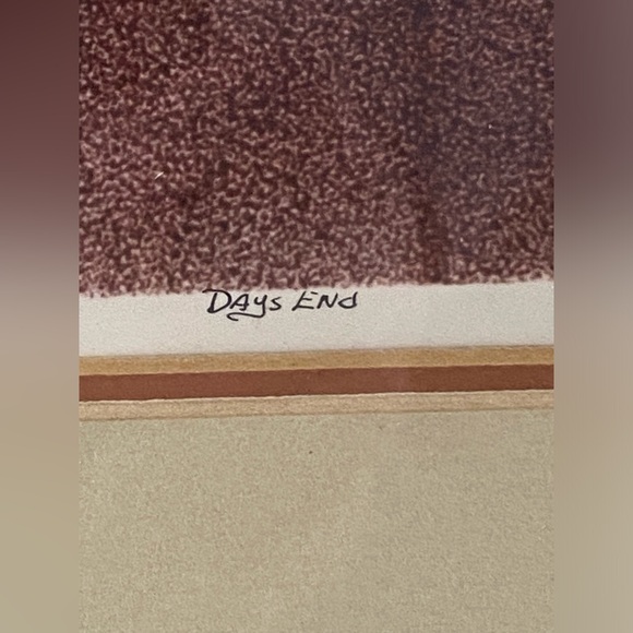 Signed Ltd Edition Jerry “Dotman” Norris 186/250 “Days End” Pointillism - Picture 6 of 8